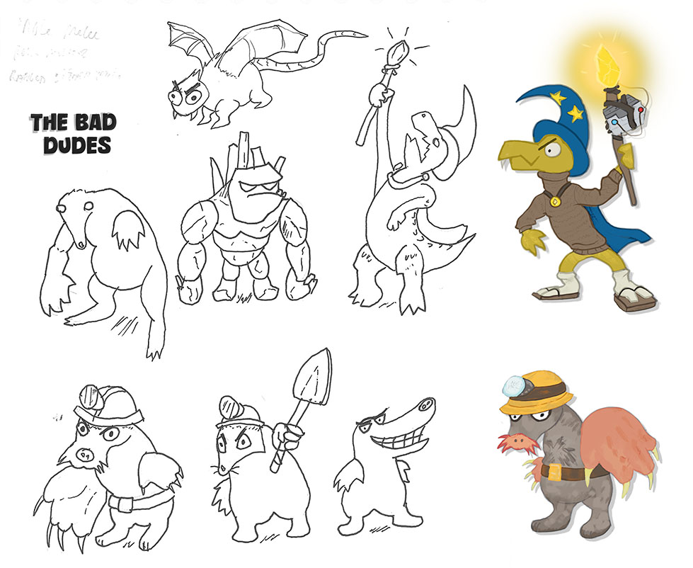 Enemy design concept art