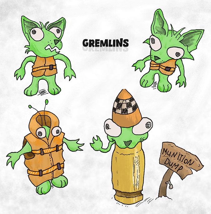 The Gremlins Concept Art